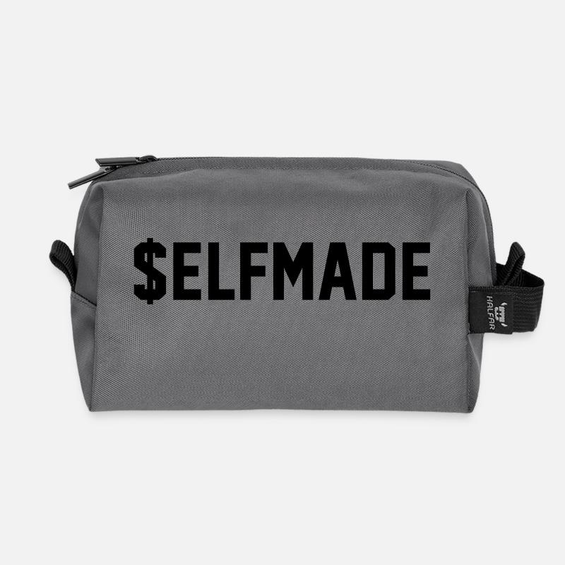 $ELFMADE - Recycled Toiletry Zip Bag - anthracite