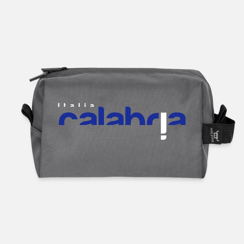 Calabria - Recycled Toiletry Zip Bag - anthracite