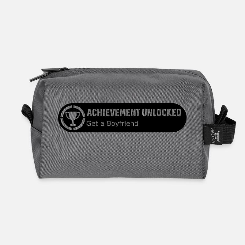 Get a Boyfriend - Recycelte Kulturtasche - Anthrazit