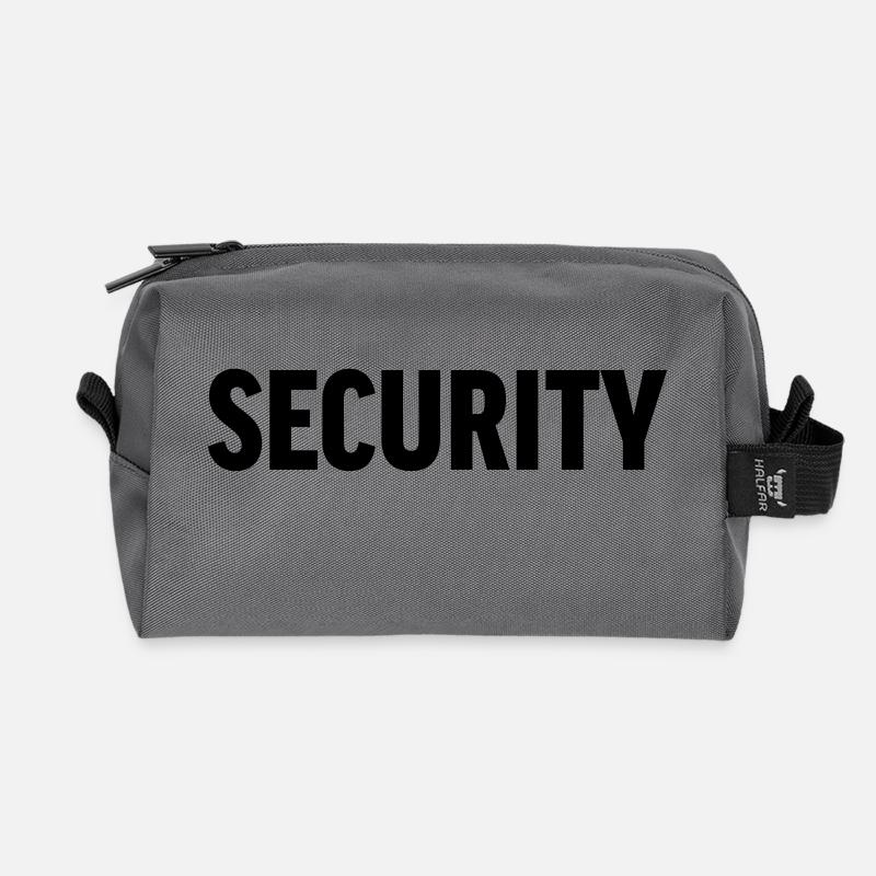 Security - Recycelte Kulturtasche - Anthrazit