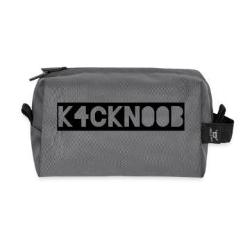 k4ckn00b - kackn00b ... gaming stuff - Recycled Toiletry Zip Bag - anthracite - Front