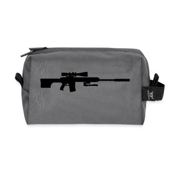 Scharfschütze sniper Gewehr - Recycelte Kulturtasche - Anthrazit - Vorne