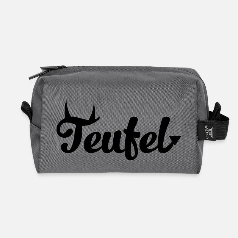 Teufel - Recycelte Kulturtasche - Anthrazit