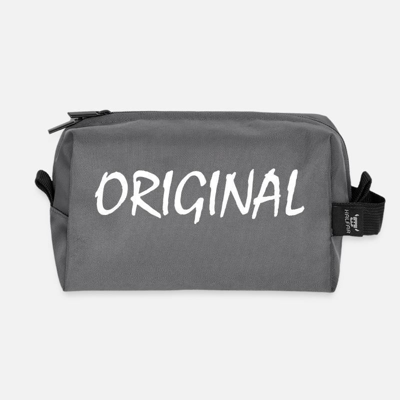Original - Recycelte Kulturtasche - Anthrazit