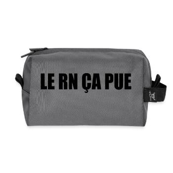 le rn ça pue - Trousse de toilette en tissu recyclé - anthracite - Devant