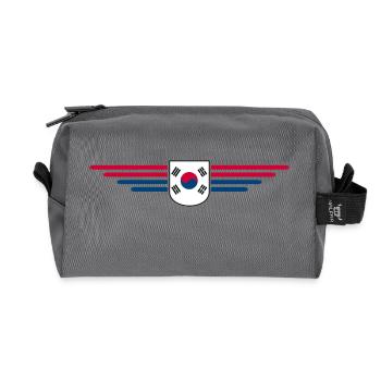 J’aime la Corée du Sud Design T-shirt Outfit - Trousse de toilette en tissu recyclé - anthracite - Devant