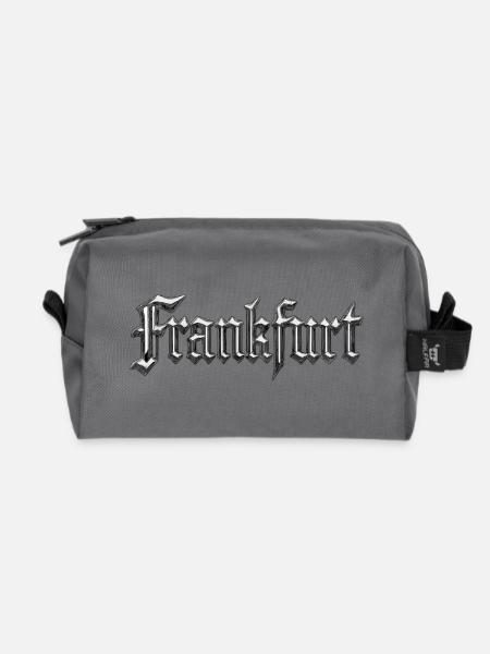 Frankfurt Gothic Chrome - Recycelte Kulturtasche - Anthrazit