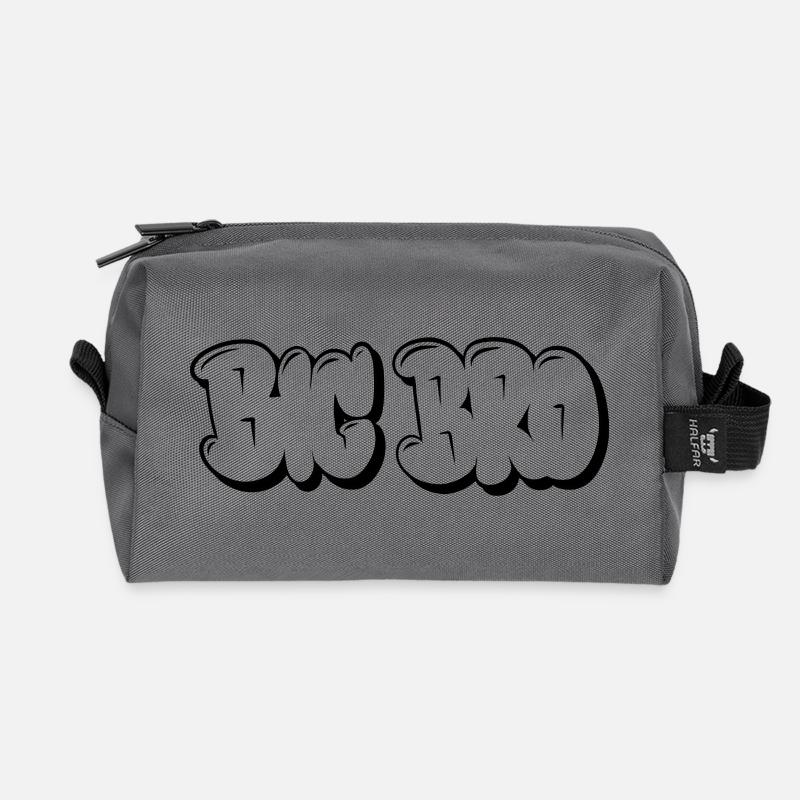 Big Bro - Recycled Toiletry Zip Bag - anthracite