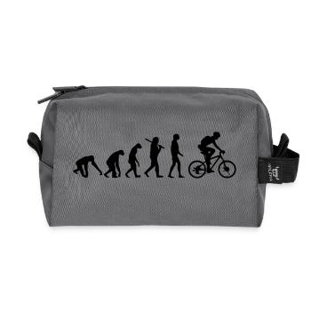 ÉVOLUTION DU VÉLO - Trousse de toilette en tissu recyclé - anthracite - Devant