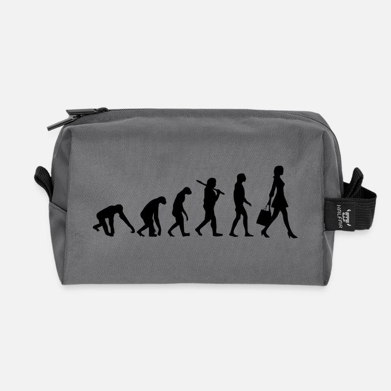 WOMEN EVOLUTION - Recycled Toiletry Zip Bag - anthracite