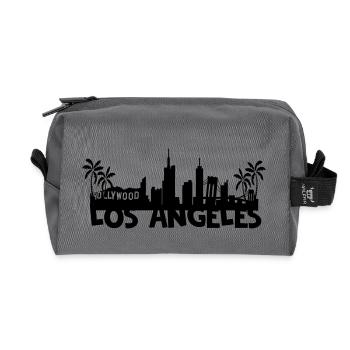 Los Angeles Skyline - Recycelte Kulturtasche - Anthrazit - Vorne