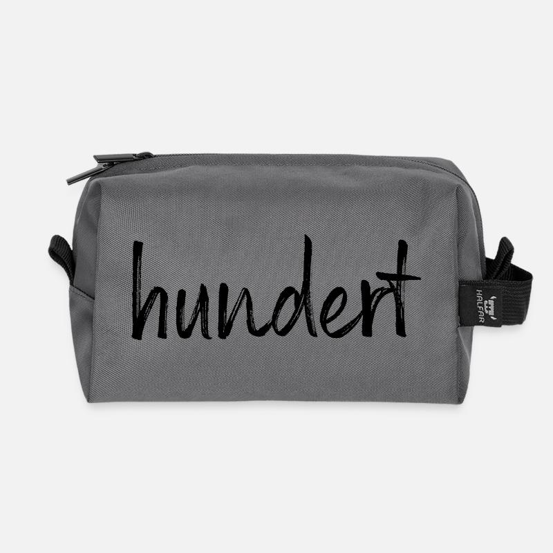 100 hundert Jubiläum Jahrestag Geburtstag Geschenk - Recycelte Kulturtasche - Anthrazit