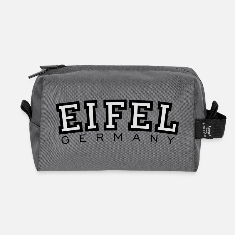 Eifel Germany - Recycelte Kulturtasche - Anthrazit