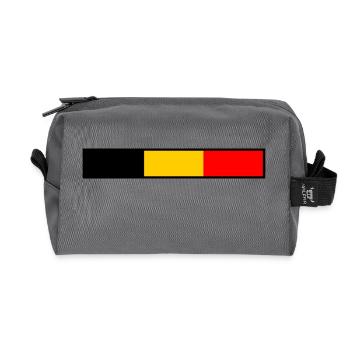 Belgium - Recycled Toiletry Zip Bag - anthracite - Front