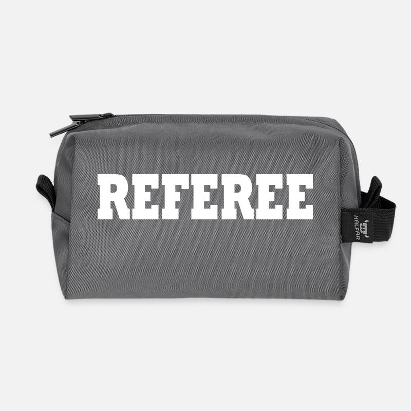 Referee - Recycled Toiletry Zip Bag - anthracite