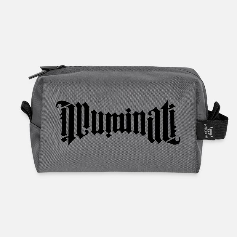 Illuminati Kalligrafie - Recycelte Kulturtasche - Anthrazit