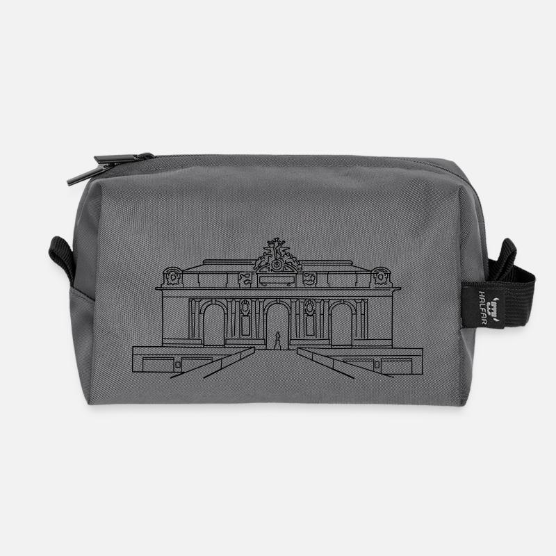 Grand Central Station New York - Recycelte Kulturtasche - Anthrazit