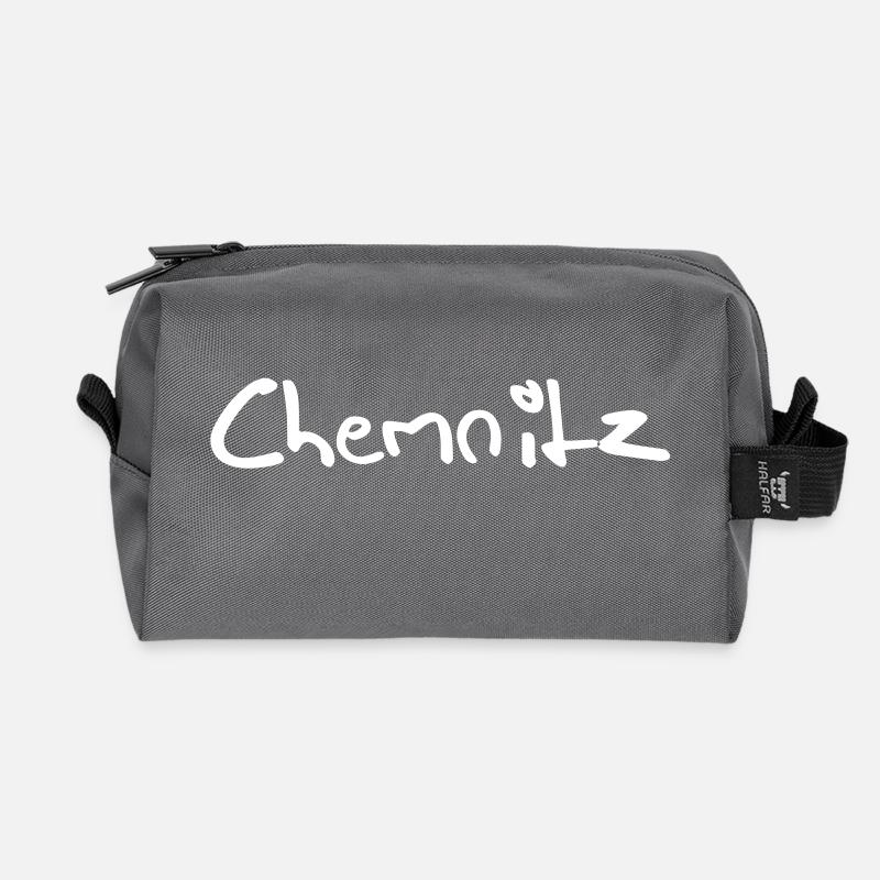 Chemnitz - Recycled Toiletry Zip Bag - anthracite