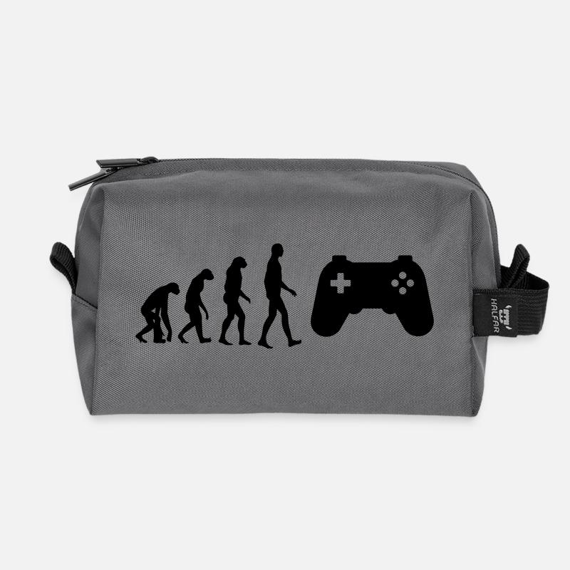 Gamer / Gaming - Recycelte Kulturtasche - Anthrazit