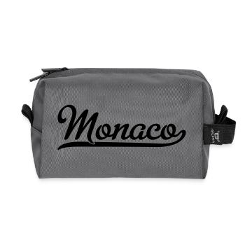 Monaco - Recycled Toiletry Zip Bag - anthracite - Front