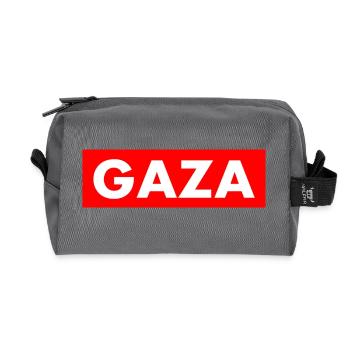 Gaza - Recycelte Kulturtasche - Anthrazit - Vorne