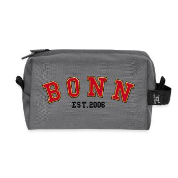 Bonn Est. 2006 - Recycled Toiletry Zip Bag - anthracite - Front