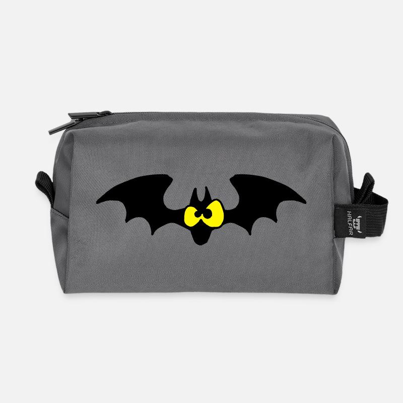 Fledermaus - Recycelte Kulturtasche - Anthrazit