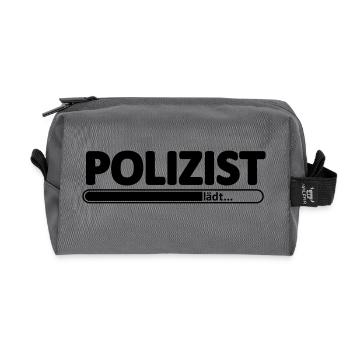 Polizist // Polizistin // Polizei //Polizeibeamtin - Recycelte Kulturtasche - Anthrazit - Vorne