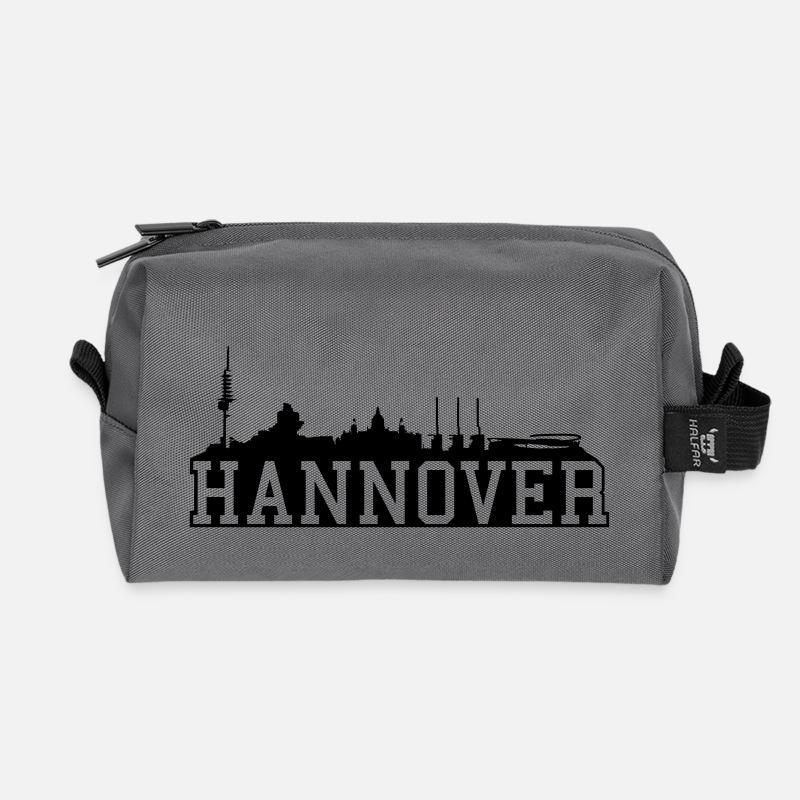 Hannover // Skyline // Silhouette // Skylineshirt - Recycelte Kulturtasche - Anthrazit