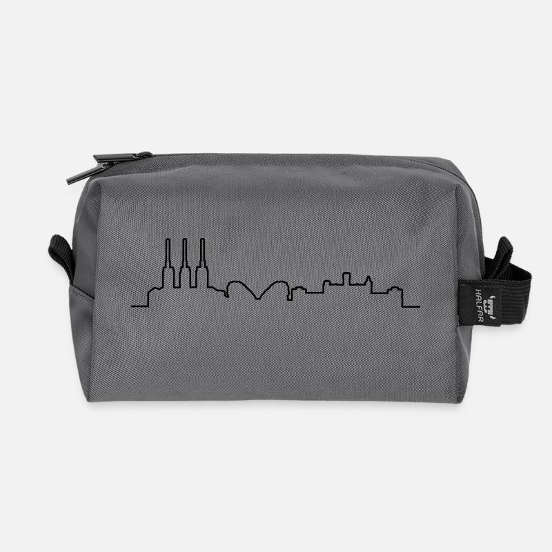 Hannover // Skyline // Silhouette // Skylineshirt - Recycelte Kulturtasche - Anthrazit