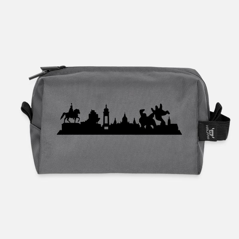 Hannover // Skyline // Silhouette // Skylineshirt - Recycelte Kulturtasche - Anthrazit