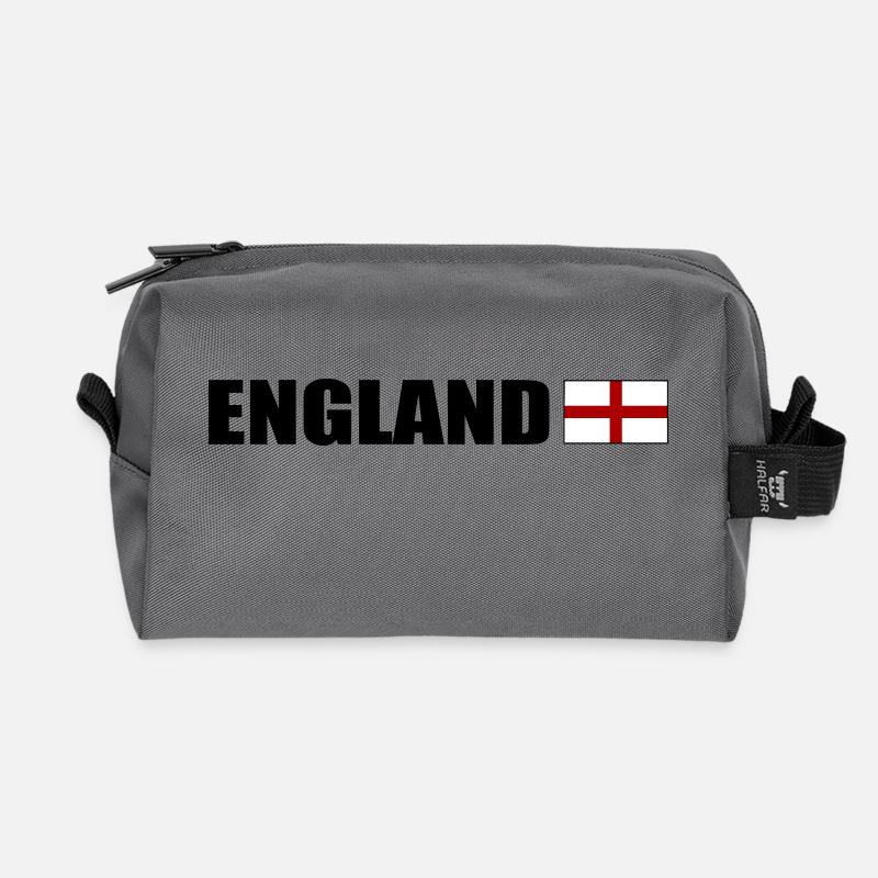 England - Recycled Toiletry Zip Bag - anthracite