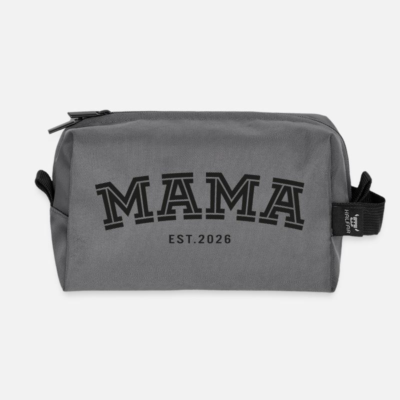 Mama geest. 2026 - Recycelte Kulturtasche - Anthrazit