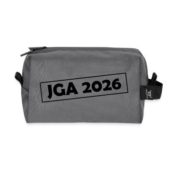 JGA 2026 - Recycled Toiletry Zip Bag - anthracite - Front