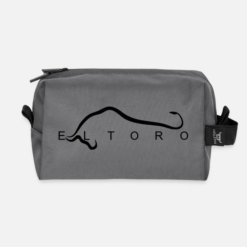 El_Toro - Recycled Toiletry Zip Bag - anthracite