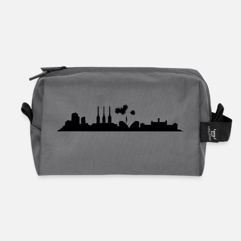 Hannover // Skyline // Silhouette // Skylineshirt - Recycelte Kulturtasche - Anthrazit