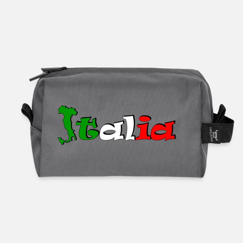 T-shirt logo Italia - Recycelte Kulturtasche - Anthrazit