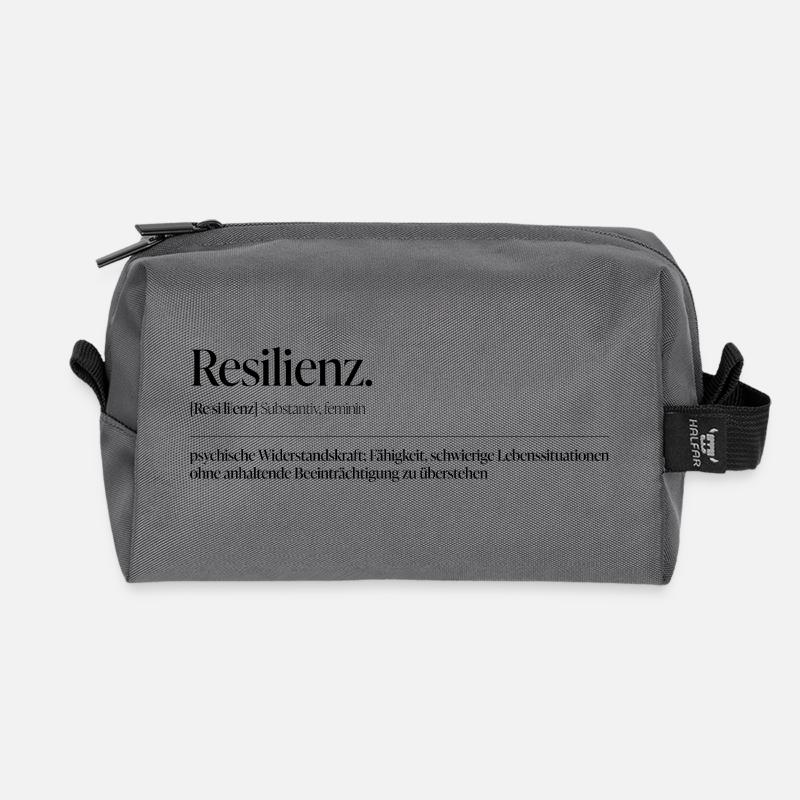 Resilienz - Recycelte Kulturtasche - Anthrazit