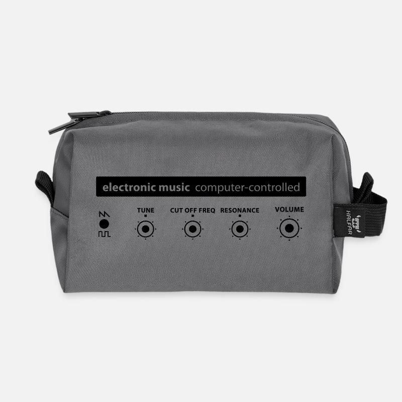 electronic music - Recycelte Kulturtasche - Anthrazit