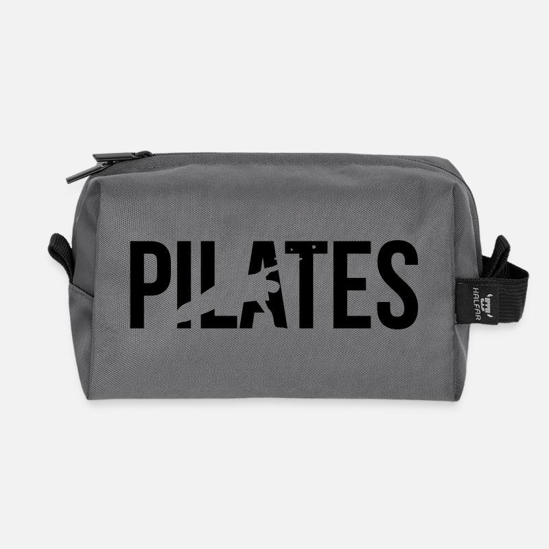 pilates - Recycelte Kulturtasche - Anthrazit
