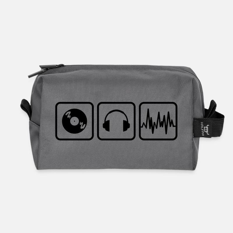 dj - Recycled Toiletry Zip Bag - anthracite