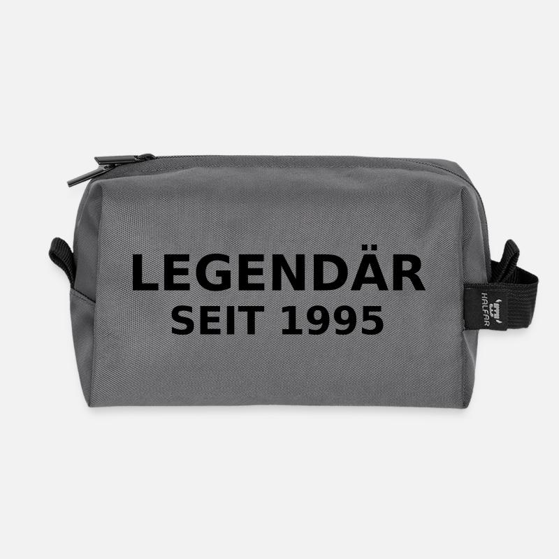 Legendary since 1995 - Recycled Toiletry Zip Bag - anthracite