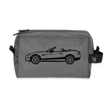 Convertible Car - Recycled Toiletry Zip Bag - anthracite - Front