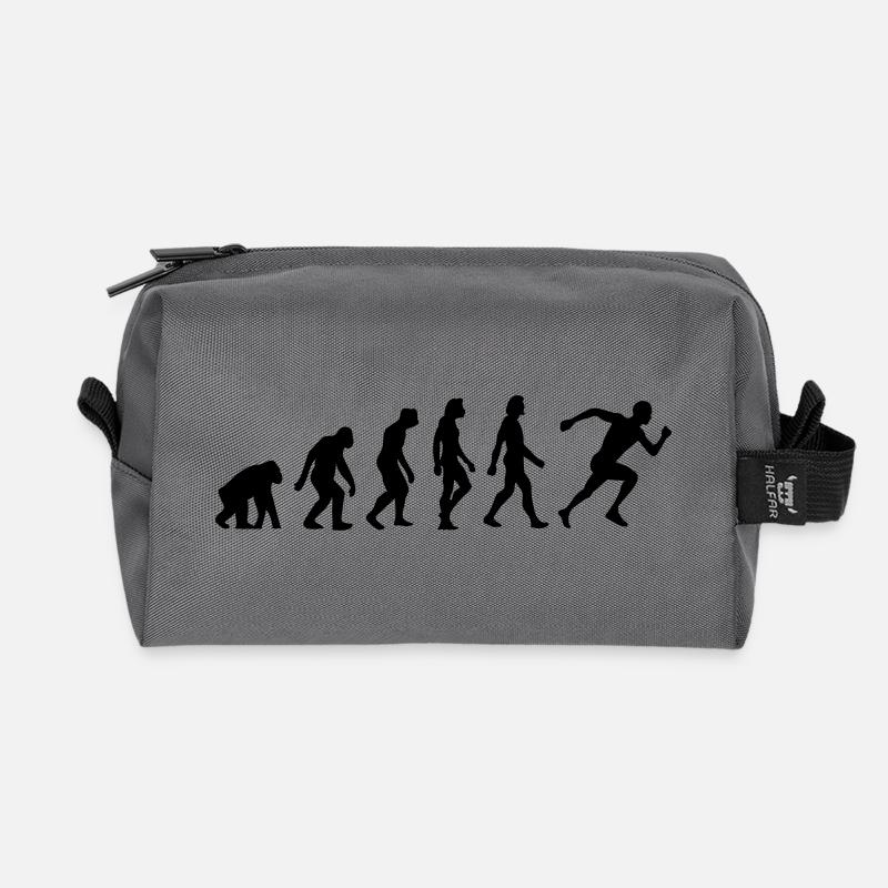 Die Evolution von Laufen - Recycelte Kulturtasche - Anthrazit