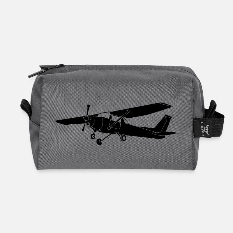 cessna152 - Recycelte Kulturtasche - Anthrazit