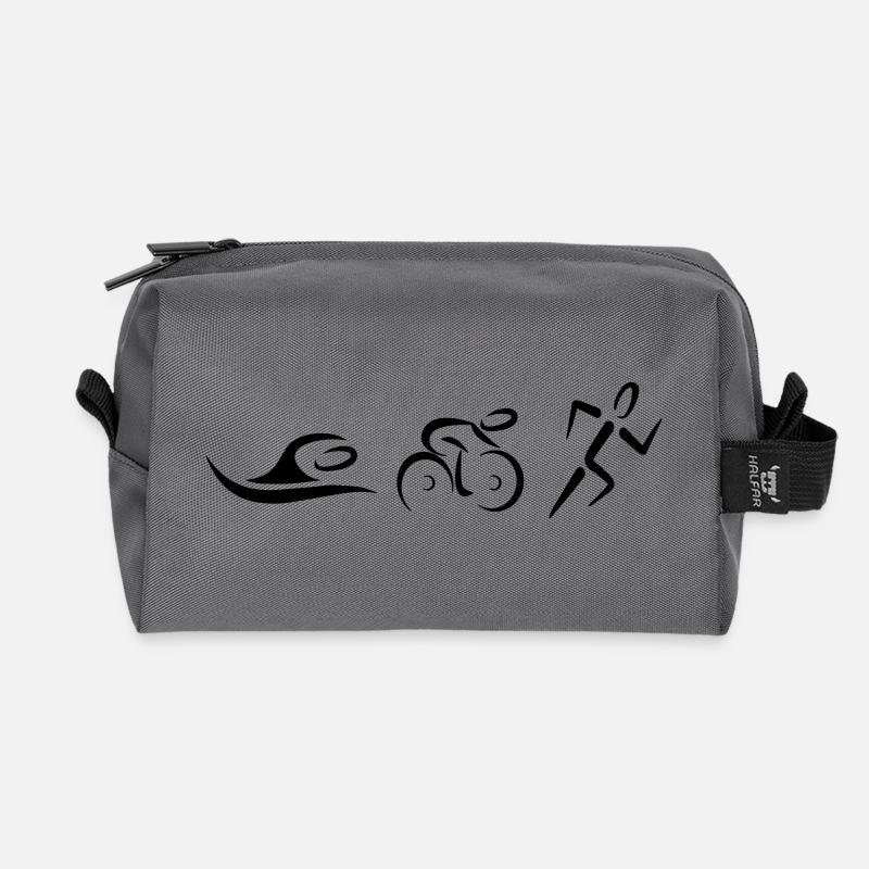 Triathlon - Recycelte Kulturtasche - Anthrazit
