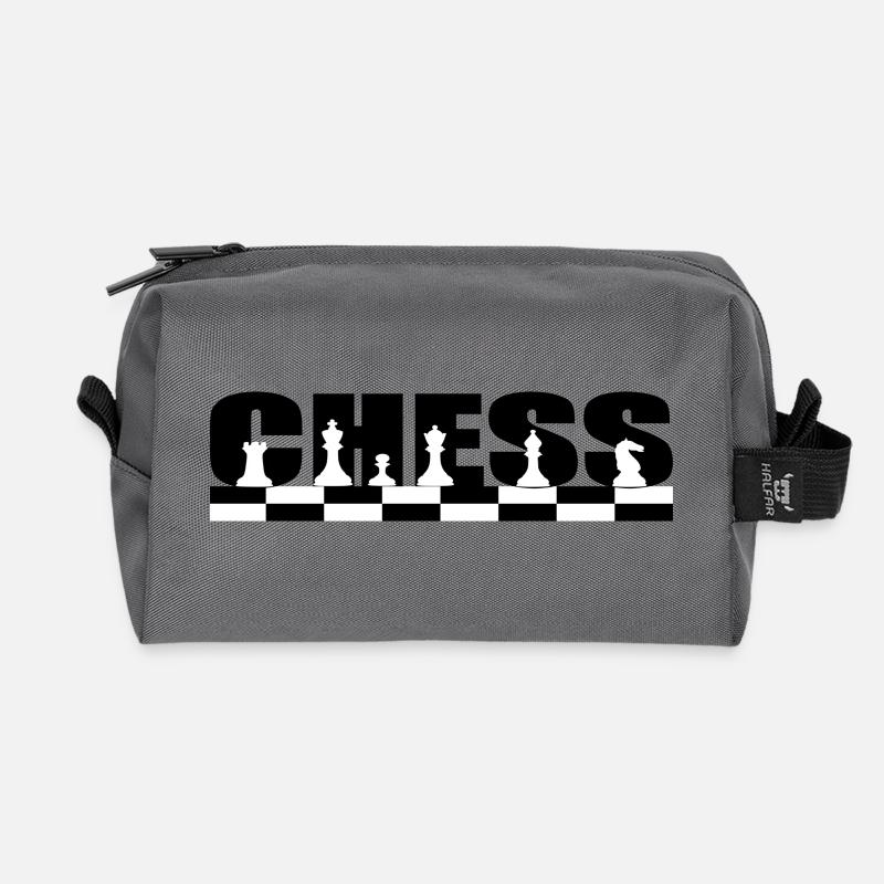 Chess - Recycelte Kulturtasche - Anthrazit