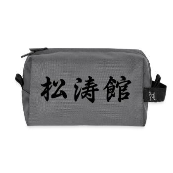 Shotokan karaté kanji signe vecteur - Trousse de toilette en tissu recyclé - anthracite - Devant