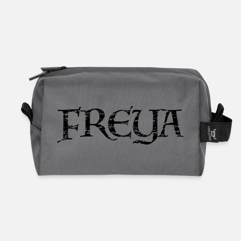 Freya - Recycelte Kulturtasche - Anthrazit