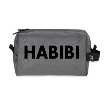 Habibi - Trousse de toilette en tissu recyclé - anthracite - Devant